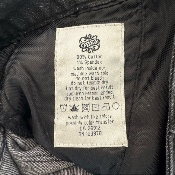 Obey Propaganda Black Denim Mini Skirt E-1 - Picture 7 of 10